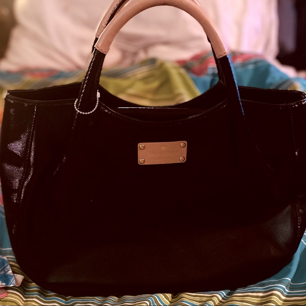 Black Kate Spade black leather satchel bnwnt